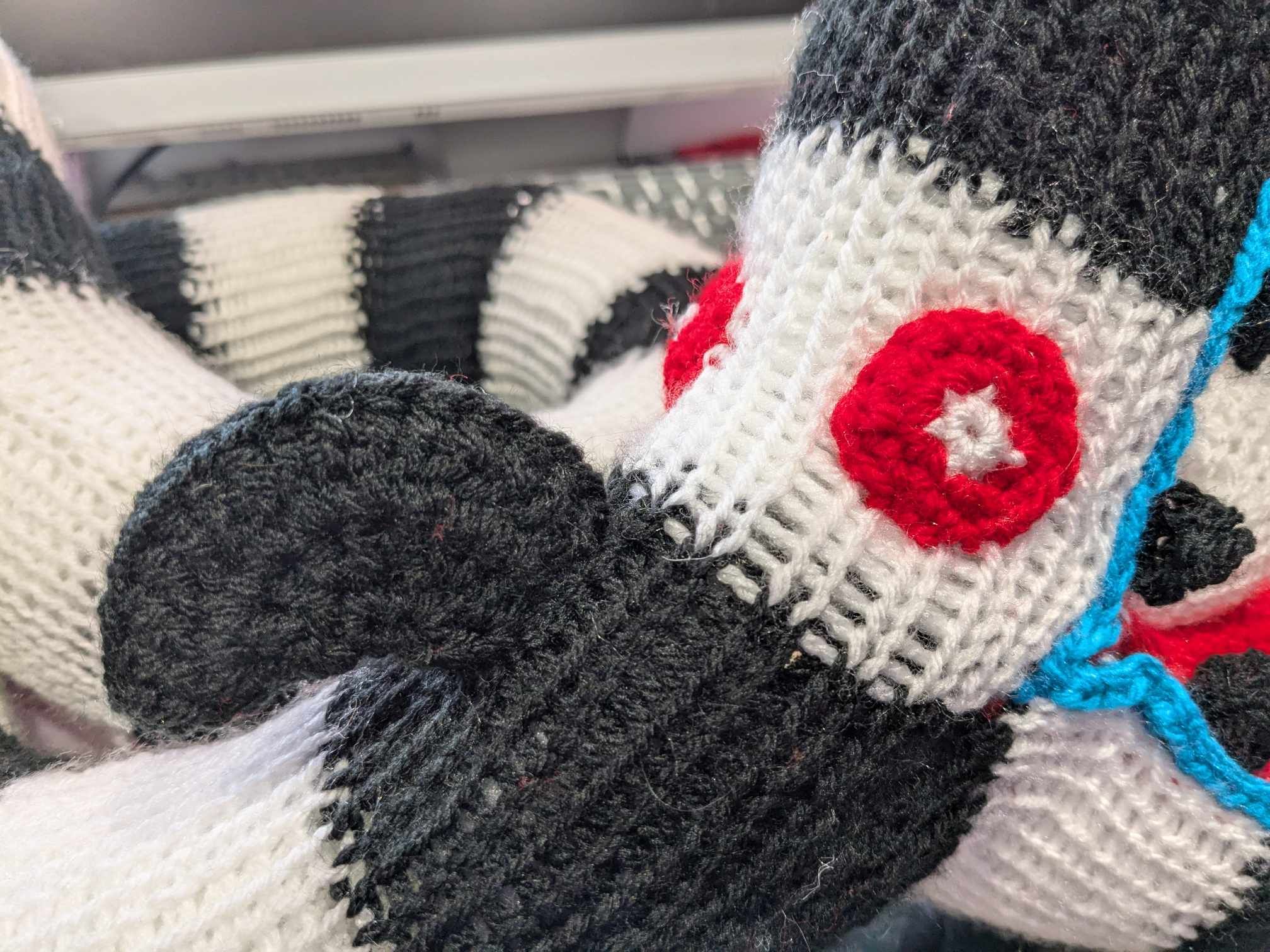 Knitted Beetlejuice Sandworm