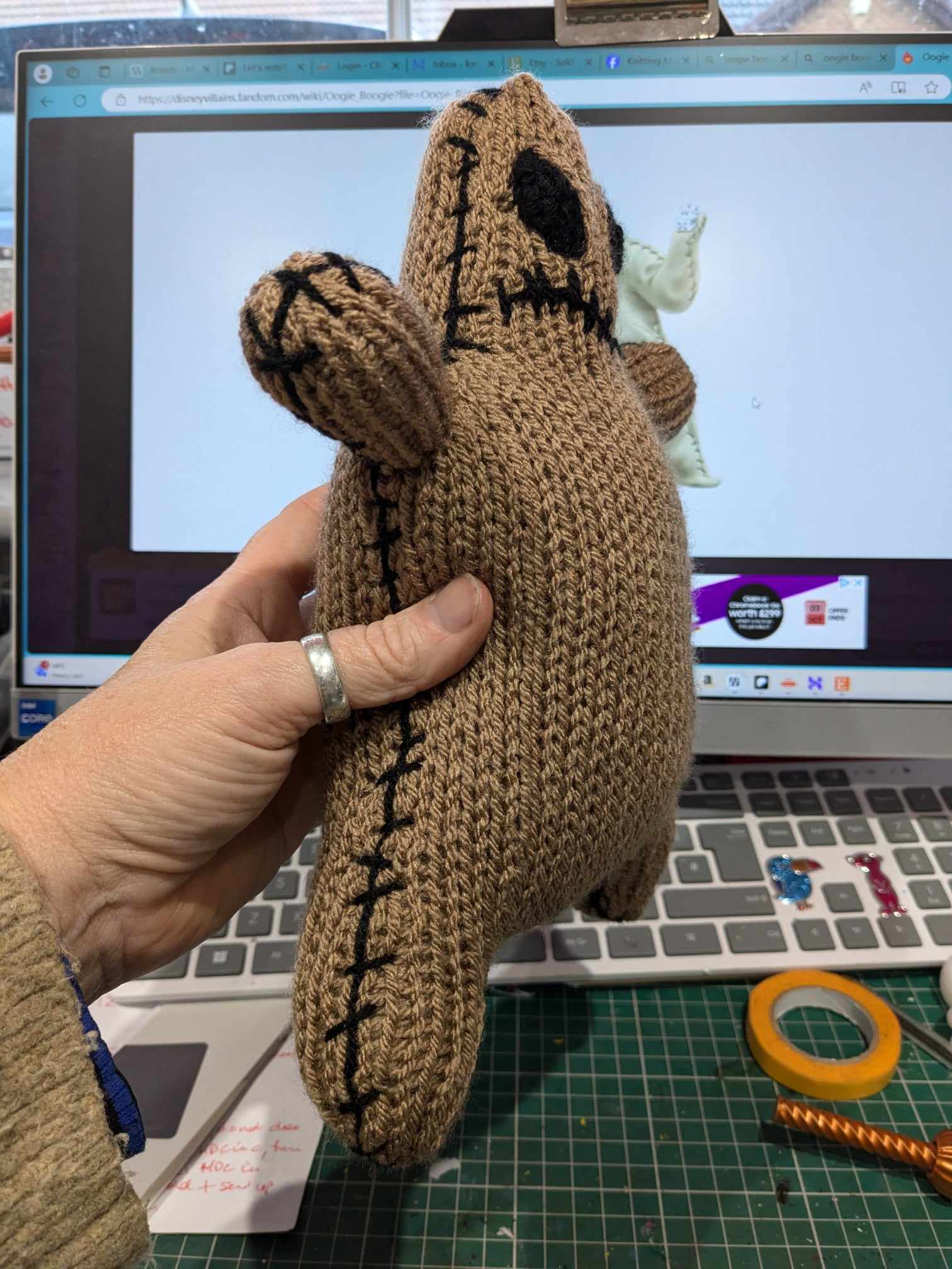 Knitted Oogie Boogie